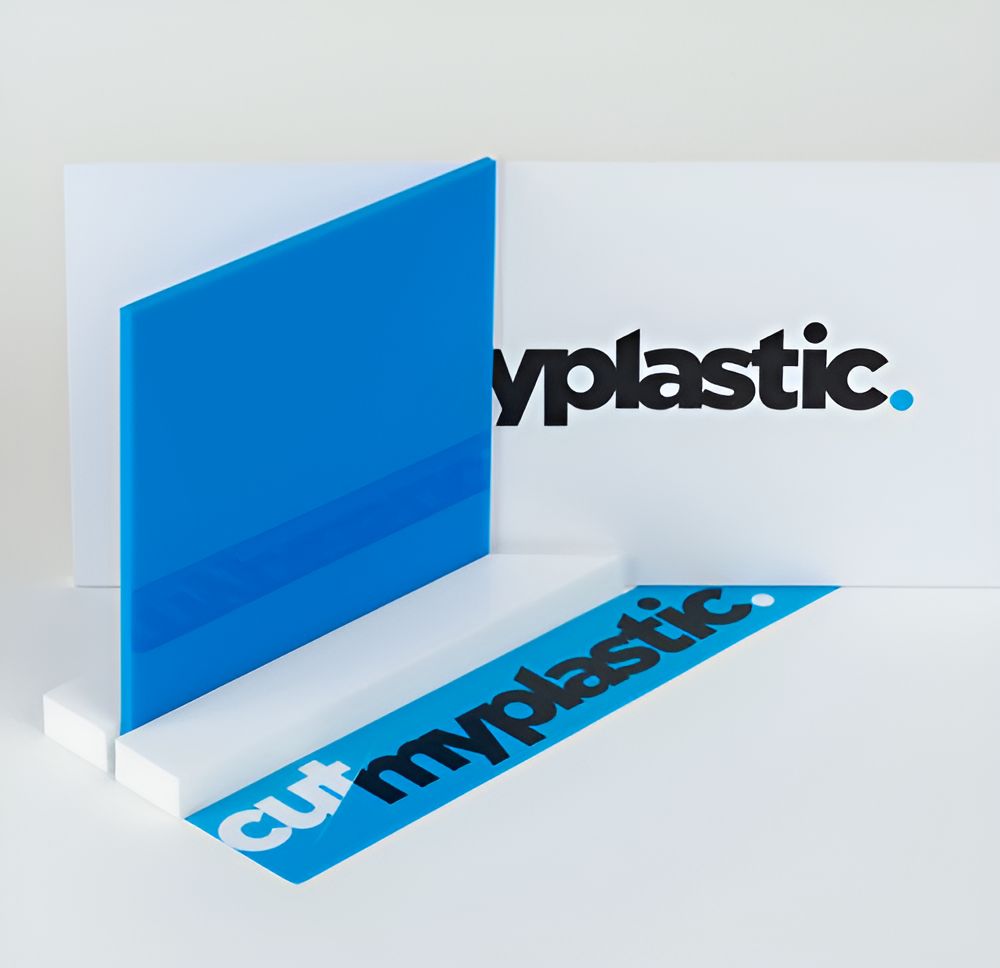 Blue Acrylic Plexiglass Light Diffusing .100 X 4 X 12 Plastic Sheet #RP087 